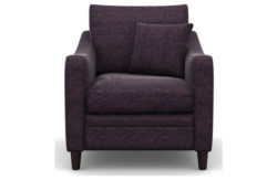 Heart of House Newbury Tweed Fabric Chair - Purple